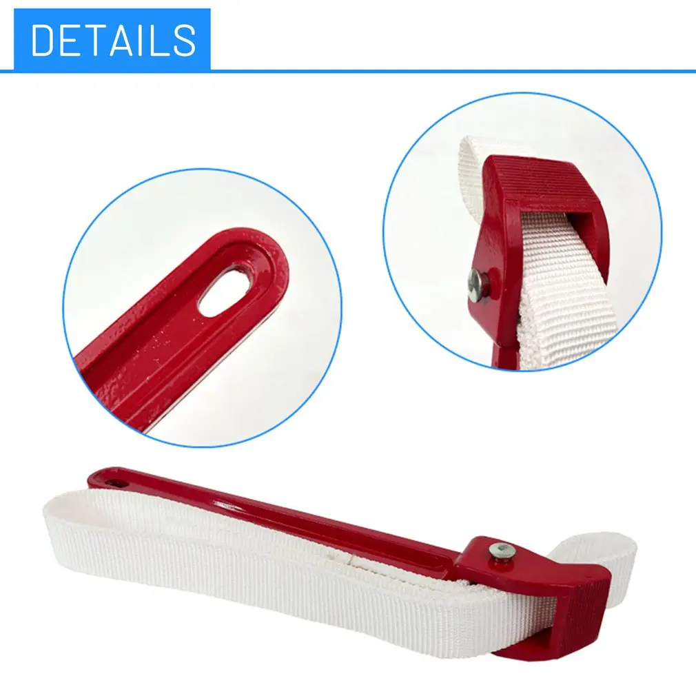 New 12'' Oil Filter Handle Belt Strap Anti-sliding Wrench 82cm*30cm canvas Strap filter Wrench Aluminum Spanner fixed hand Tool
New 12'' Oil Filter Handle Belt Strap Anti-sliding Wrench 82cm*30cm canvas Strap filter Wrench Aluminum Spanner fixed hand Tool