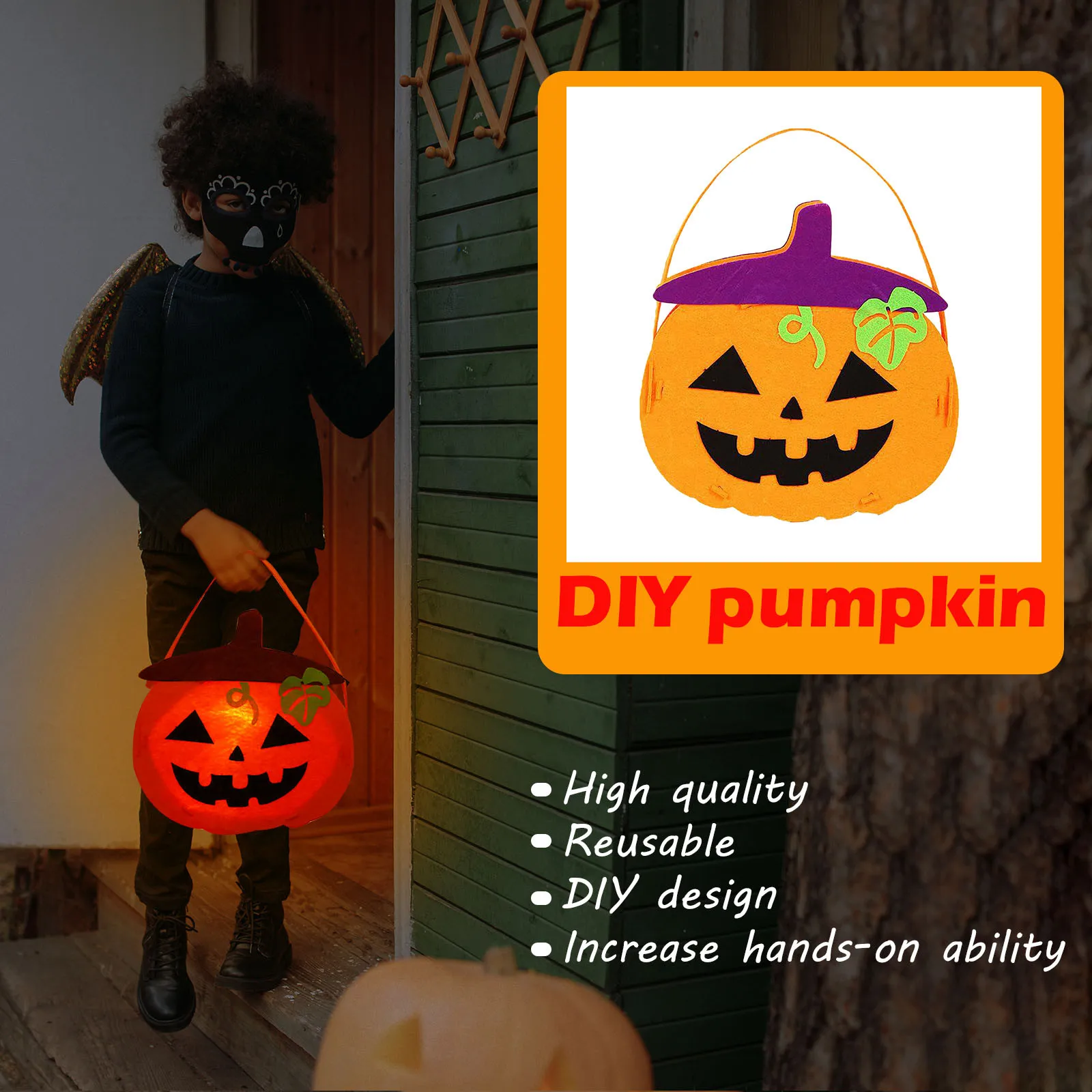 Halloween LED Lantern Lights Pumpkin Lantern Light DIY Craft Sewing Felts Kit Sewing Toy For Kids DIY Party Supplies
Halloween LED Lantern Lights Pumpkin Lantern Light DIY Craft Sewing Felts Kit Sewing Toy For Kids DIY Party Supplies