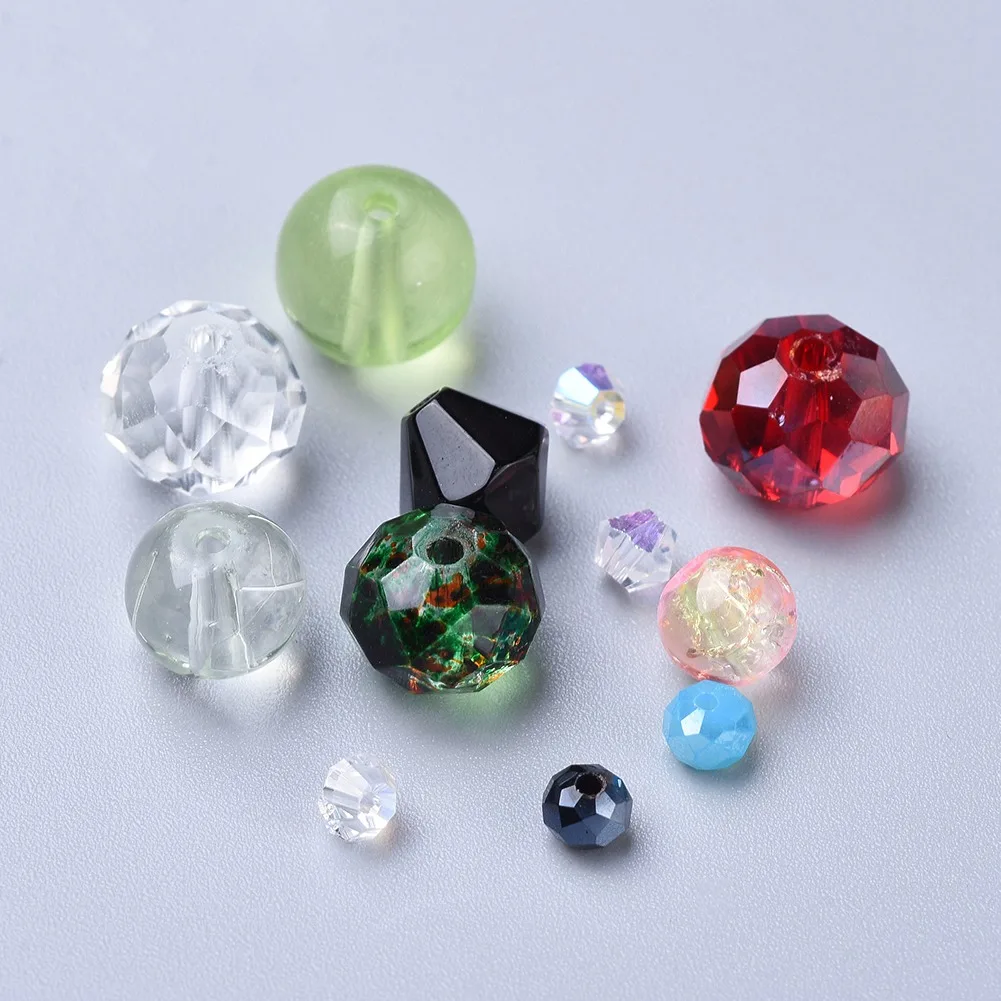 100g Mixed Shapes Glass Beads Mixed Color For Necklaces Bracelets Jewelry Making, 4~19x4~21x3~15mm, Hole: 0.5~2mm
100g Mixed Shapes Glass Beads Mixed Color For Necklaces Bracelets Jewelry Making, 4~19x4~21x3~15mm, Hole: 0.5~2mm