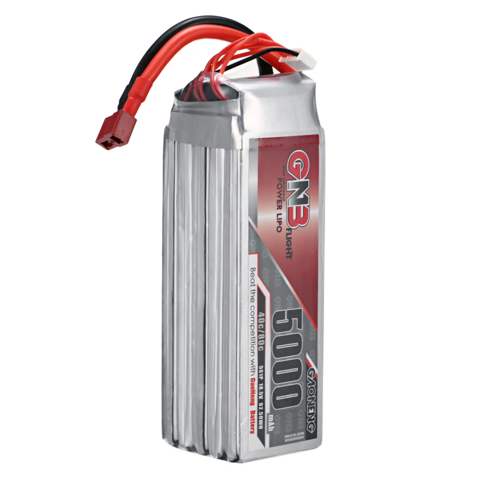 Gaoneng GNB 18.5V 5000mAh 40C 5S XT60/XT90/T Plug LiPo Battery for FPV Racing Drone RC Quadcopter Accessories Spare Parts
Gaoneng GNB 18.5V 5000mAh 40C 5S XT60/XT90/T Plug LiPo Battery for FPV Racing Drone RC Quadcopter Accessories Spare Parts