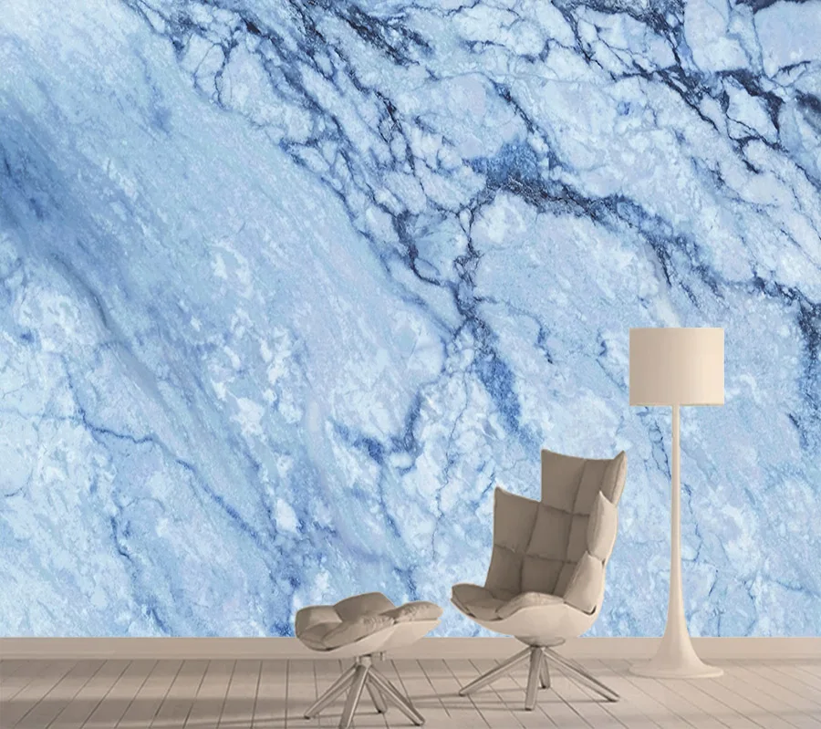 

Blue Marble Textured 3d Mural Wallpaper Walls Paper Papers Home Decor Wall Murals Wallpapers for Living Room Contact Vinyl Rolls