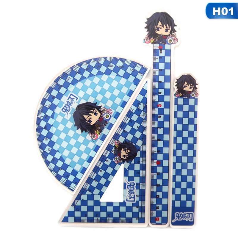 4PCS/Set Japan Anime Demon Slayer Kimetsu No Yaiba Figure Pattern Stationery Straight Rulers Measuring Triangular Rulers
4PCS/Set Japan Anime Demon Slayer Kimetsu No Yaiba Figure Pattern Stationery Straight Rulers Measuring Triangular Rulers