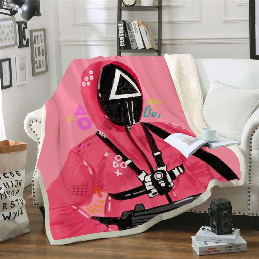 Squid Game Blanket Korean Movies Printing Pattern Flannel Air Conditioning Lamb Blanket Bedding Couch Bedroom Quilt Christmas
Squid Game Blanket Korean Movies Printing Pattern Flannel Air Conditioning Lamb Blanket Bedding Couch Bedroom Quilt Christmas