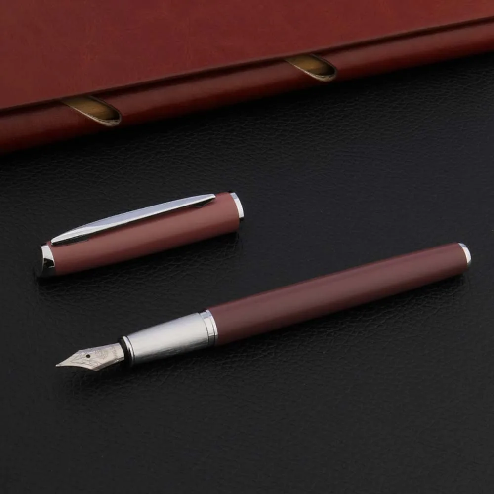 Morandi Pink Fountain Pen Classic High Quality Metal Business Office School Supplies Writing Ink Pens
Morandi Pink Fountain Pen Classic High Quality Metal Business Office School Supplies Writing Ink Pens