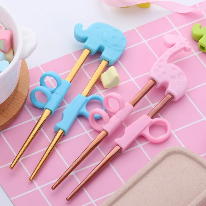 1Pair Stainless Steel Chopsticks For Kids Cartoon Learning Chop Sticks Reusable Training Chopsticks Cute Children Tableware Set
1Pair Stainless Steel Chopsticks For Kids Cartoon Learning Chop Sticks Reusable Training Chopsticks Cute Children Tableware Set