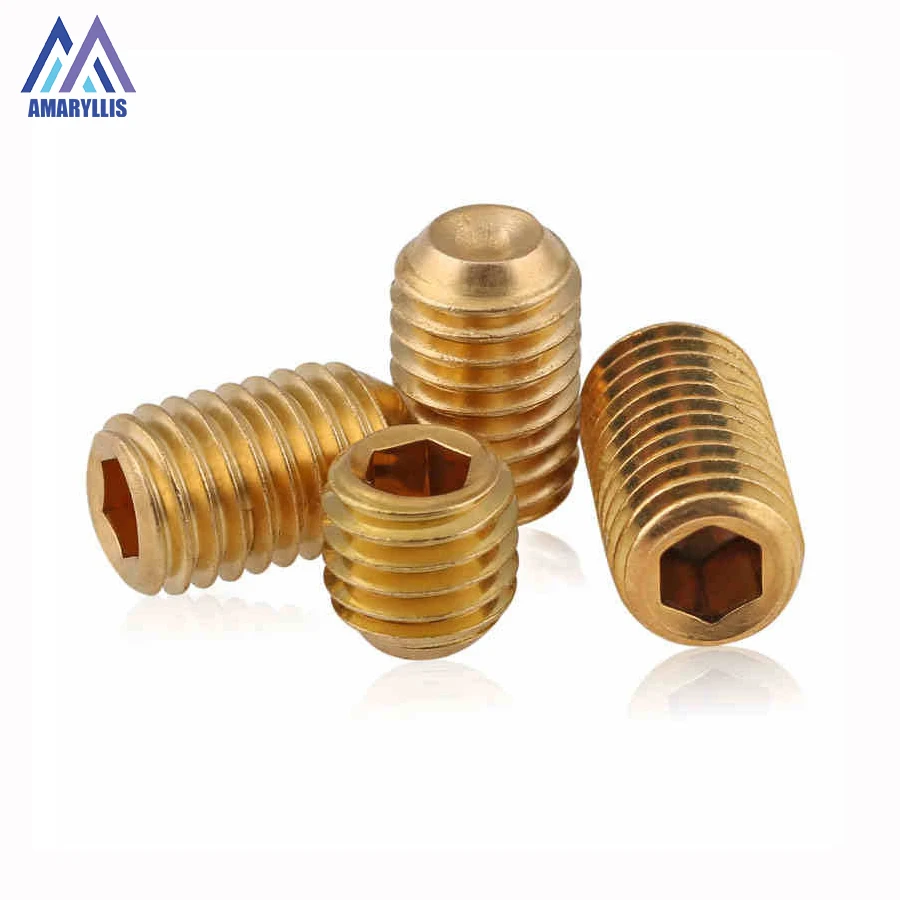 Brass Set Screw with Cup Point M2 M2.5 M3 M4 M5 Headless Hex Socket Head Set Screw Grub Screw Length 2mm-30mm
Brass Set Screw with Cup Point M2 M2.5 M3 M4 M5 Headless Hex Socket Head Set Screw Grub Screw Length 2mm-30mm