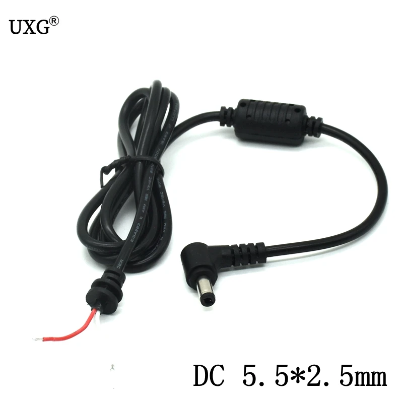 5.5X2.5mm DC Power Male Tip Plug Connector With Cord/ Cable For Toshiba Asus Lenovo Laptop Adapter 5.5/2.5mm 120CM 4FT |