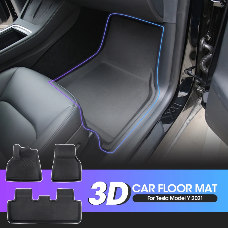 3PCS XPE Car Floor Mats Black Non Skid Full Foot Pad Rubber Mat Interior Accessories for Tesla Model Y 2020 2021 Car Accessories
3PCS XPE Car Floor Mats Black Non Skid Full Foot Pad Rubber Mat Interior Accessories for Tesla Model Y 2020 2021 Car Accessories