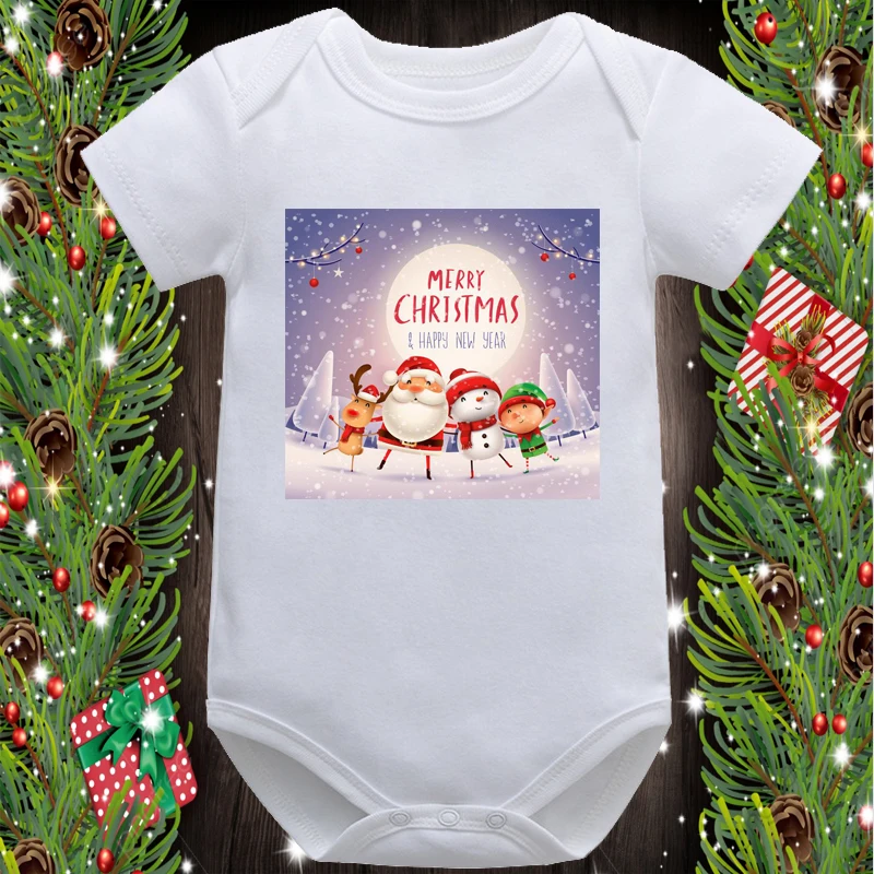Merry Christmas Santa Snowman Reindeer Jumpsuit Printed New Fashion Newborn Cute Cartoon Baby Romper Infant Short Sleeve Onesies
Merry Christmas Santa Snowman Reindeer Jumpsuit Printed New Fashion Newborn Cute Cartoon Baby Romper Infant Short Sleeve Onesies