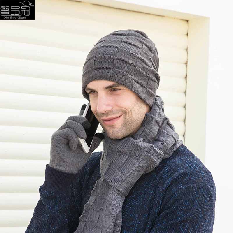Europe and the United States autumn and winter fashion knitting three piece set of solid color warm cover Wool Hat Scarf Glove S
Europe and the United States autumn and winter fashion knitting three piece set of solid color warm cover Wool Hat Scarf Glove S