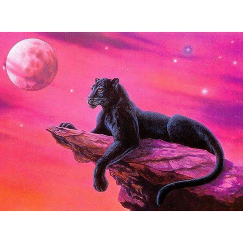 5D DIY Diamond Painting Cross Stitch Animal Full Square Diamond Embroidery Black Leopard Round Diamond Mosaic Home Decor
5D DIY Diamond Painting Cross Stitch Animal Full Square Diamond Embroidery Black Leopard Round Diamond Mosaic Home Decor