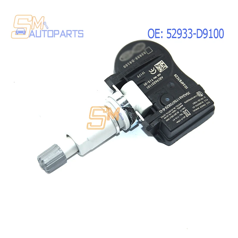 Датчик давления в шинах TPMS 52933-D9100, 52933D9100, для Kia Sportage 2017, 2018, 2019, NIRO OPTIMA, для HYUNDAI ELANTRA, 433 МГц, 1 шт.
Датчик давления в шинах TPMS 52933-D9100, 52933D9100, для Kia Sportage 2017, 2018, 2019, NIRO OPTIMA, для HYUNDAI ELANTRA, 433 МГц, 1 шт.