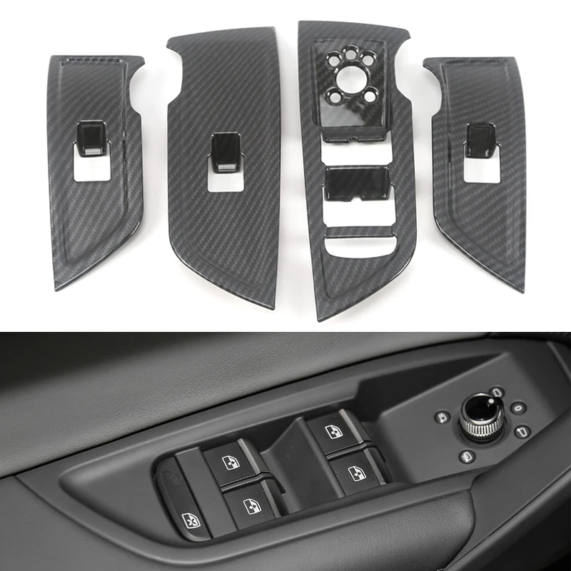 Carbon Look Chrome For Audi Q5 FY 2018 2019 Interior Door Window Lift Control Button Cover Trim Stickers Mouldings
Carbon Look Chrome For Audi Q5 FY 2018 2019 Interior Door Window Lift Control Button Cover Trim Stickers Mouldings
