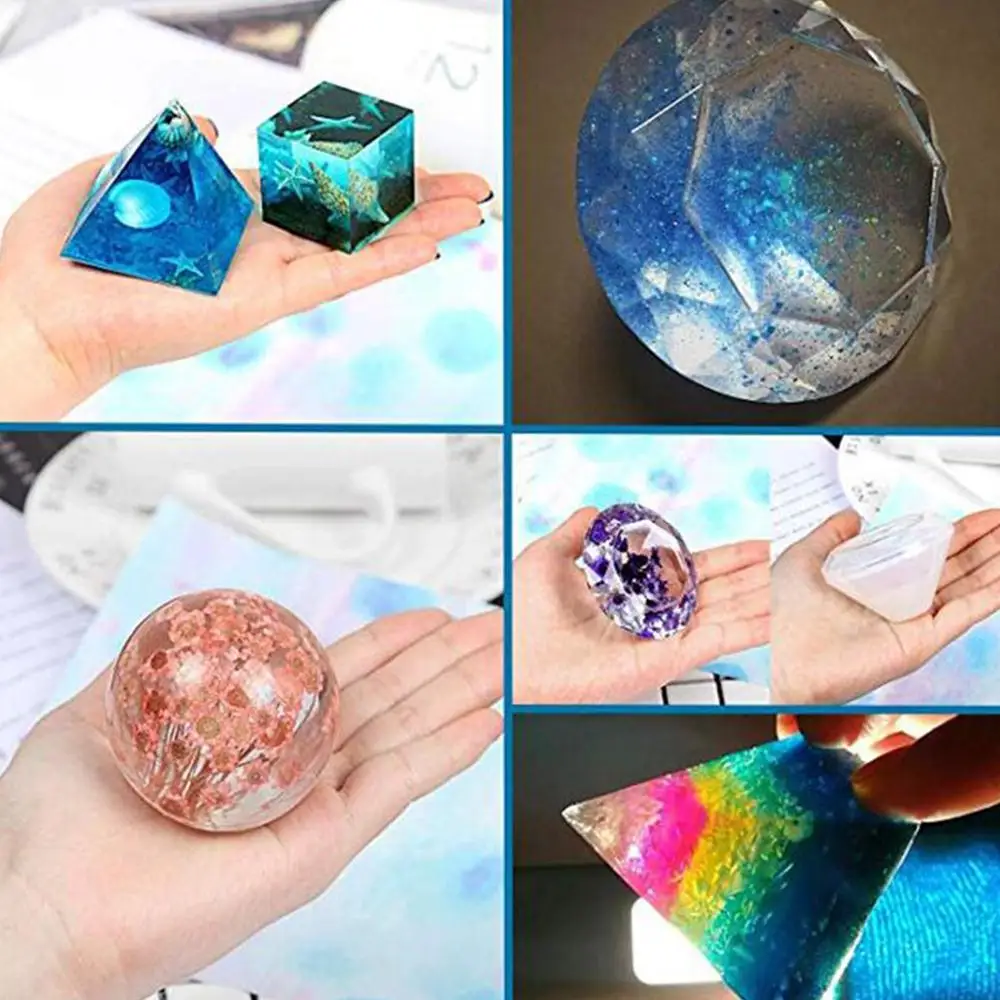 Spherical Wax Mold 9 Pack Jewelry Molds with Measurement Cups DIY Resin Moulds Epoxy Resin Mold DIY Silicone Molds
Spherical Wax Mold 9 Pack Jewelry Molds with Measurement Cups DIY Resin Moulds Epoxy Resin Mold DIY Silicone Molds