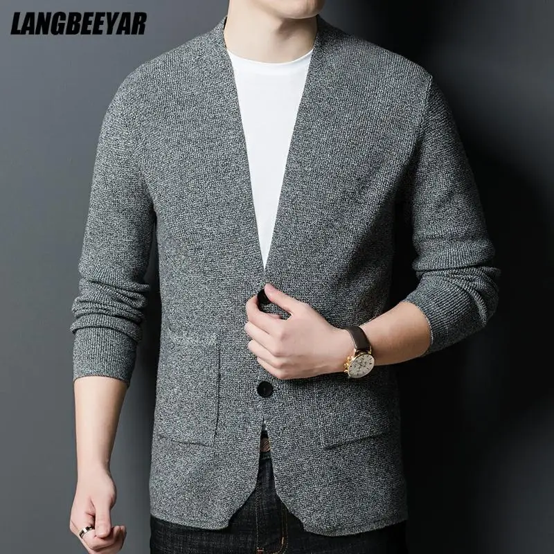 Top Quality New Autum Winter Brand Fashion Knit Thick Button Up Cardigan Men Sweater Casual Solid Coats Jacket Men Clothes
Top Quality New Autum Winter Brand Fashion Knit Thick Button Up Cardigan Men Sweater Casual Solid Coats Jacket Men Clothes