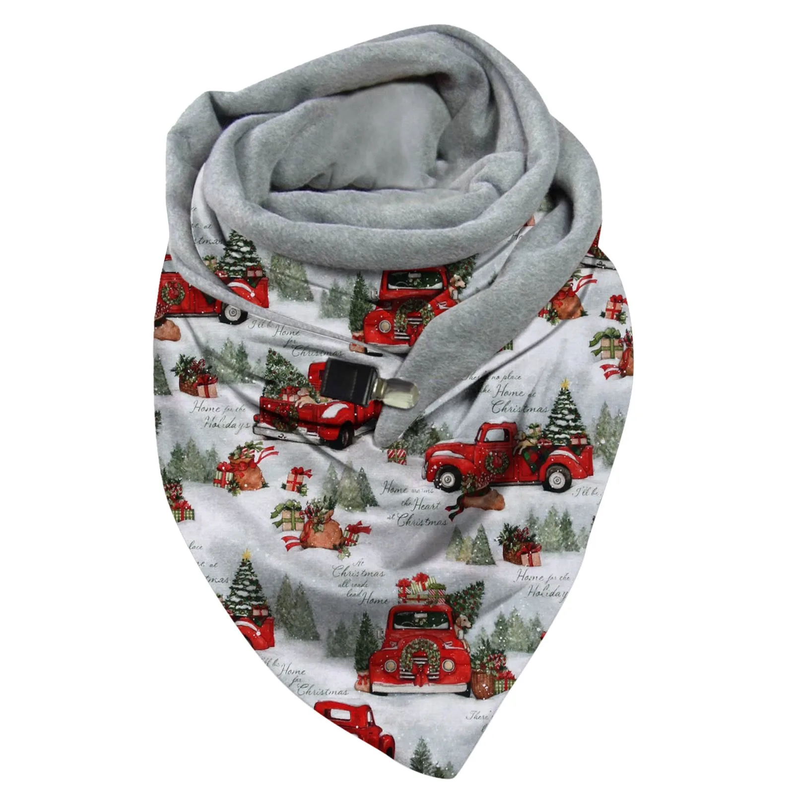 Scarf Women Fashion Casual Christmas Print Scarf Fashion Multi-purpose Shawl Button Scarf High Quality Warm Scarves Shawls
Scarf Women Fashion Casual Christmas Print Scarf Fashion Multi-purpose Shawl Button Scarf High Quality Warm Scarves Shawls