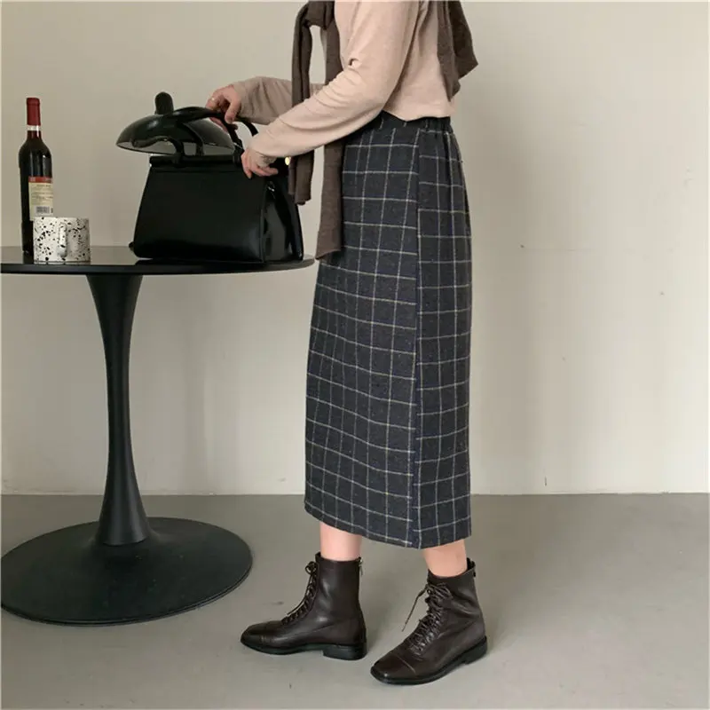 Hzirip Streetwear Plaid Plus Size Fashion 2021 Femme Geometric OL Elegant Vintage High Waist Retro Skirt Female Long Skirts
Hzirip Streetwear Plaid Plus Size Fashion 2021 Femme Geometric OL Elegant Vintage High Waist Retro Skirt Female Long Skirts