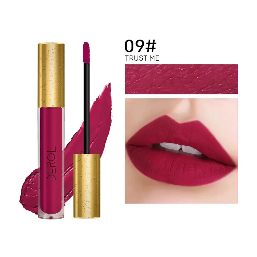 DEROL Liquid Matte Lipstick Waterproof Red Lip Makeup Tattoo Long Lasting lip tint Matte Plumper lip gloss Rouge natural
DEROL Liquid Matte Lipstick Waterproof Red Lip Makeup Tattoo Long Lasting lip tint Matte Plumper lip gloss Rouge natural