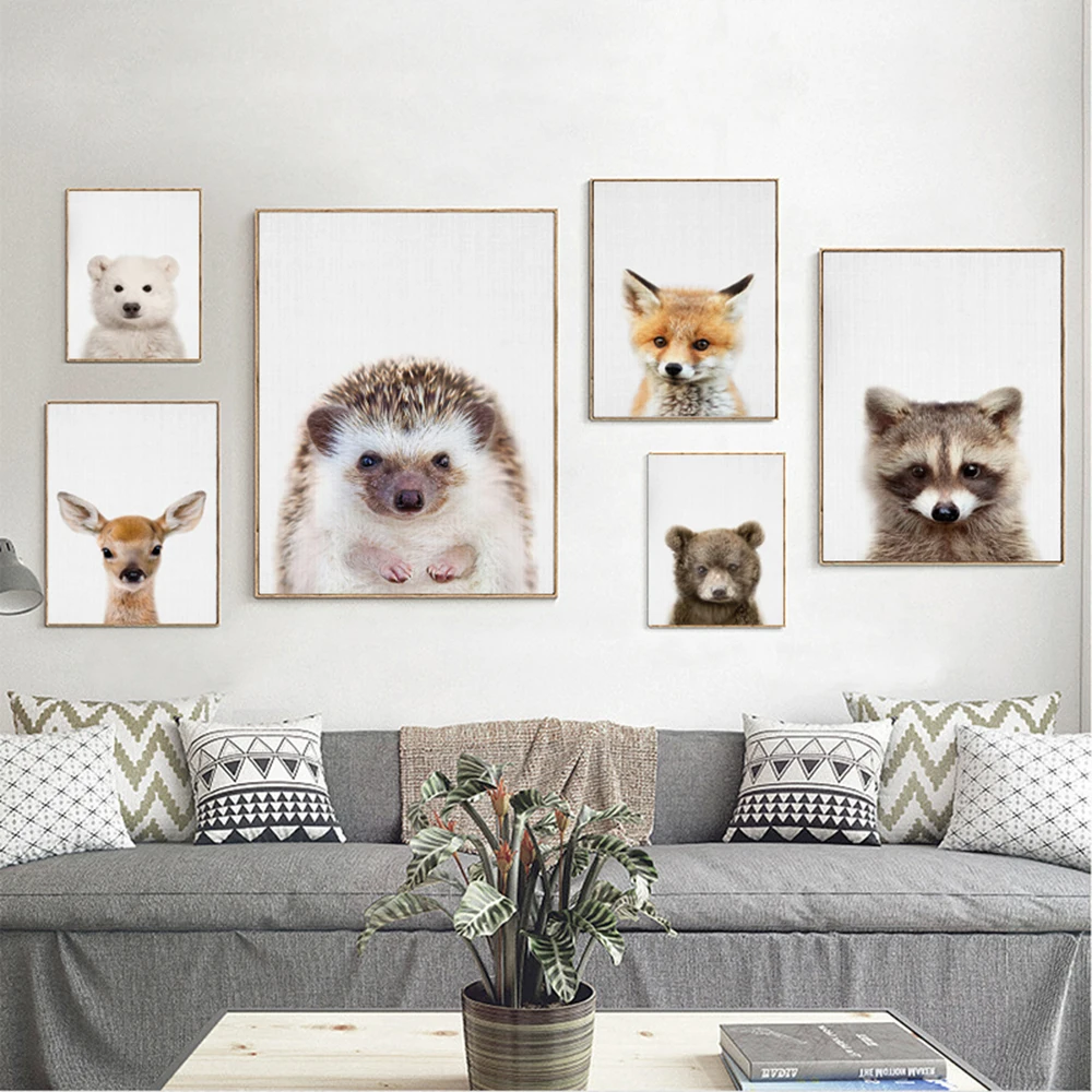 Baby Animal Posters and Prints Bear Hedgehog and Deer Canvas Painting Nursery Wall Art Nordic Picture Kid Room Decor Unstretched
Baby Animal Posters and Prints Bear Hedgehog and Deer Canvas Painting Nursery Wall Art Nordic Picture Kid Room Decor Unstretched