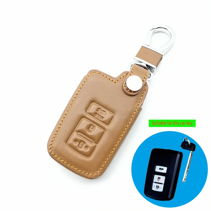 Car Leather Key Shell Fob Case Cover For Toyota Camry Corolla Avalon Rav4 Land Cruiser 3 Buttons Remote Key Protector Holder
Car Leather Key Shell Fob Case Cover For Toyota Camry Corolla Avalon Rav4 Land Cruiser 3 Buttons Remote Key Protector Holder