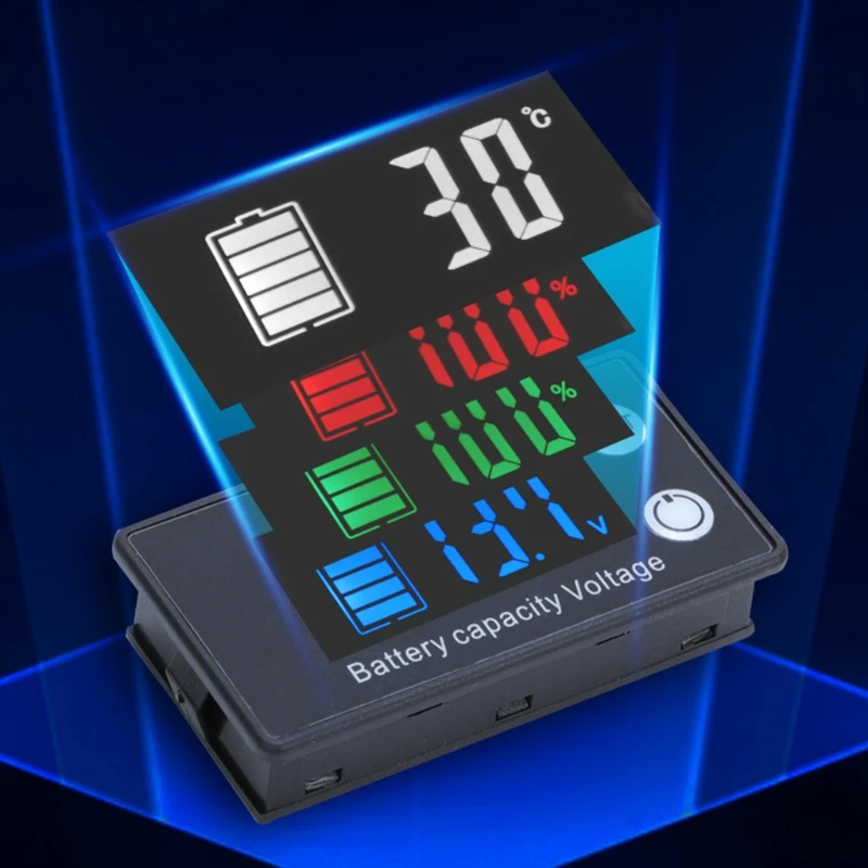 Battery Capacity Indicator Tester Voltmeter DC 7-70V Lead Acid Lithium Battery
Battery Capacity Indicator Tester Voltmeter DC 7-70V Lead Acid Lithium Battery