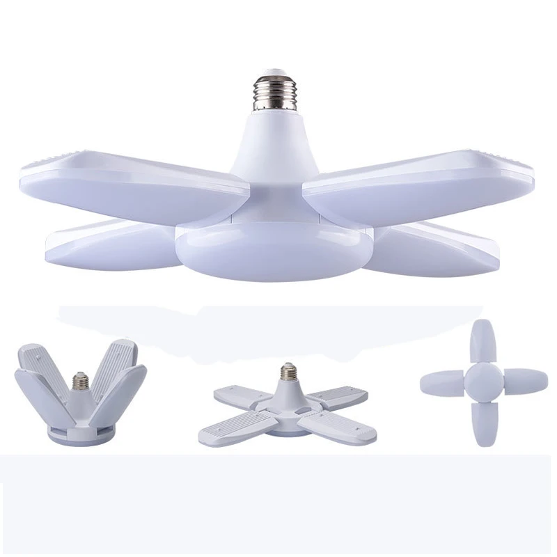 LED Industrial Lamp Ceiling E27 Bulb Deformable Light Foldable Fan Blade Angle Adjustable 30W 60W High Bay Garage Lamp Workshop
LED Industrial Lamp Ceiling E27 Bulb Deformable Light Foldable Fan Blade Angle Adjustable 30W 60W High Bay Garage Lamp Workshop