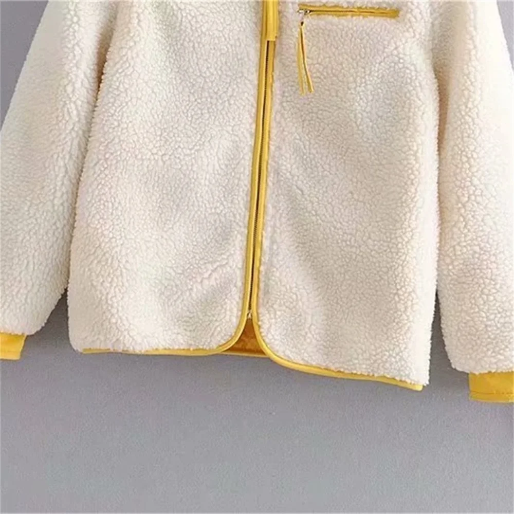 Women 2021 Fashion Lamb Wool Short Coat Women's Small Fragrant Style Lamb Velvet Thick Female Outerwear Chic Tops
Women 2021 Fashion Lamb Wool Short Coat Women's Small Fragrant Style Lamb Velvet Thick Female Outerwear Chic Tops