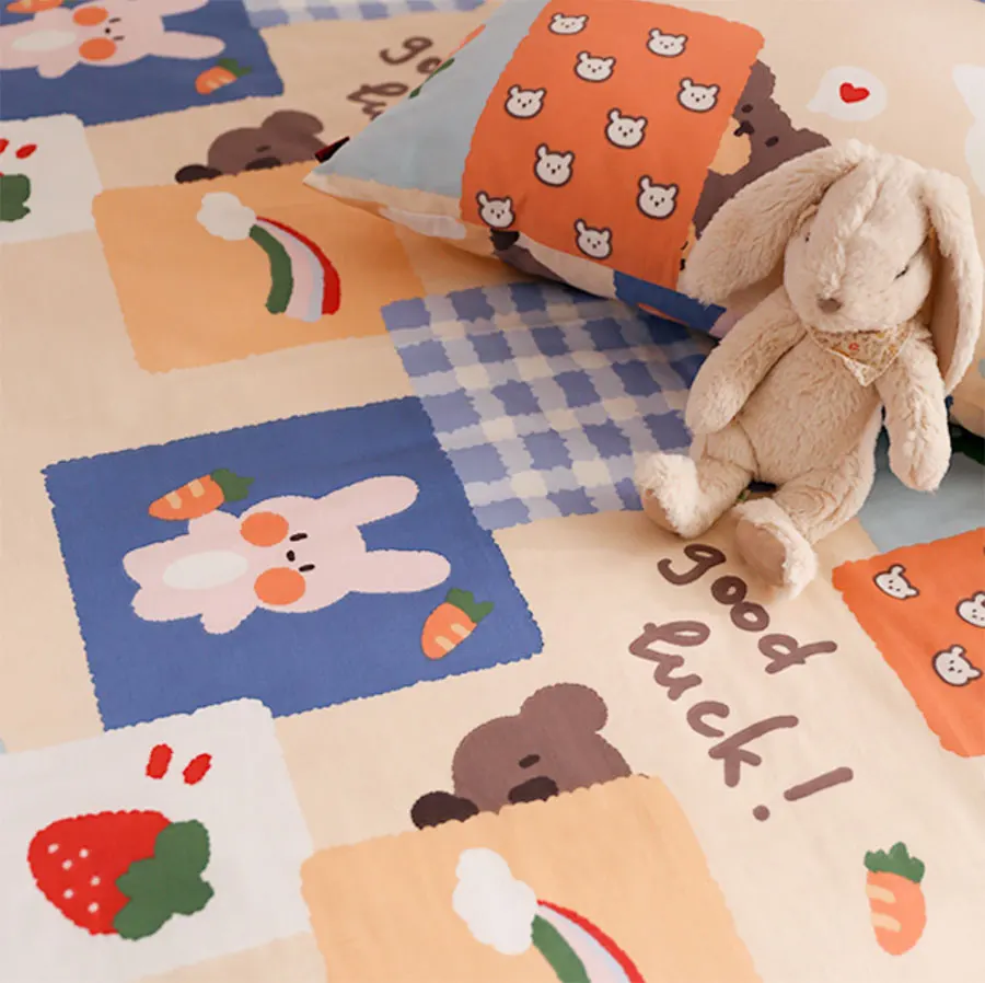 CUTE cartoon rabbit bear bedding set teen kid,cotton twin full queen colorful home textile bed sheet pillow case duvet cover
CUTE cartoon rabbit bear bedding set teen kid,cotton twin full queen colorful home textile bed sheet pillow case duvet cover