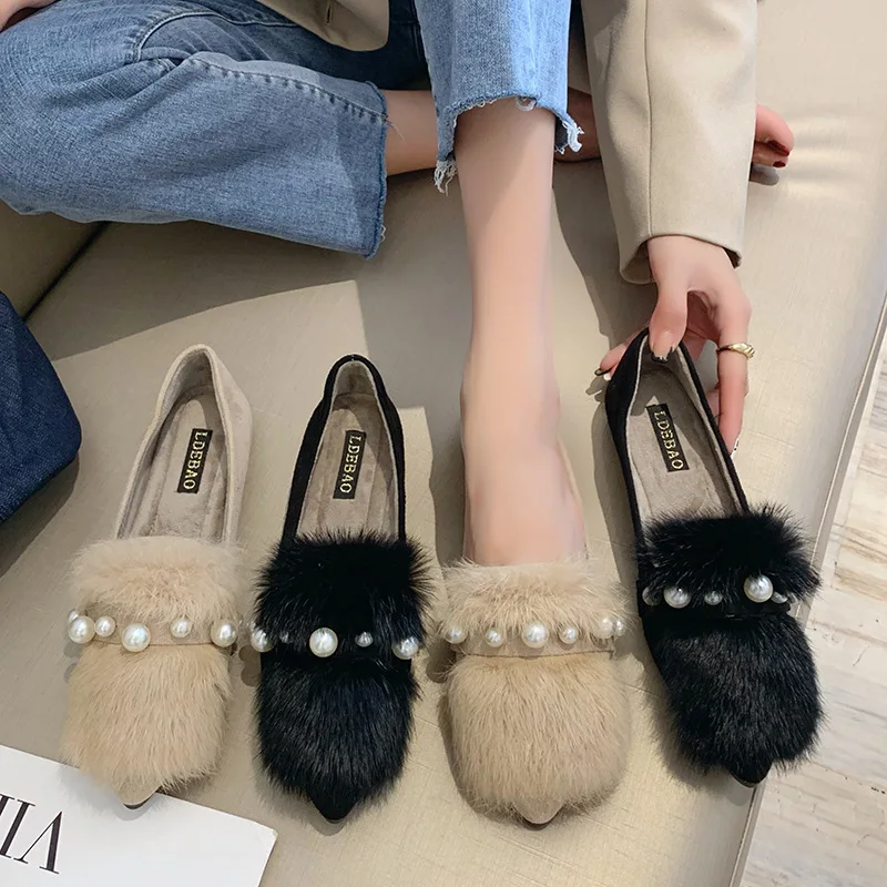 Thick-soled Plush Shoes Women Autumn Winter New Style Plus Velvet Women Shoes Pregnant Women Shoes Peas Shoes LokFu Casual Shoes
Thick-soled Plush Shoes Women Autumn Winter New Style Plus Velvet Women Shoes Pregnant Women Shoes Peas Shoes LokFu Casual Shoes