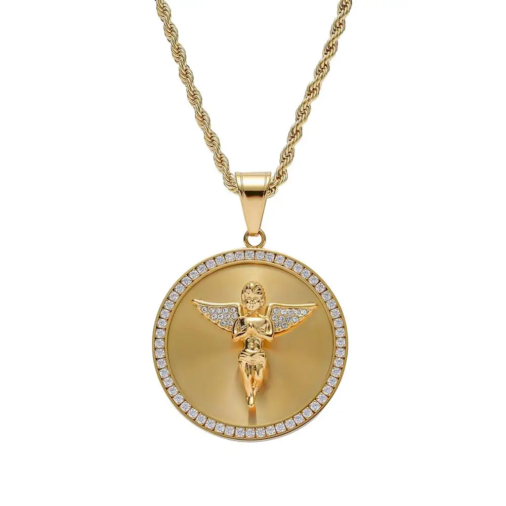 2019 New arrived Men Hip hop angel pendant necklaces Stainless Steel never fade male vintage Hiphop Necklace charm jewelry gifts
2019 New arrived Men Hip hop angel pendant necklaces Stainless Steel never fade male vintage Hiphop Necklace charm jewelry gifts