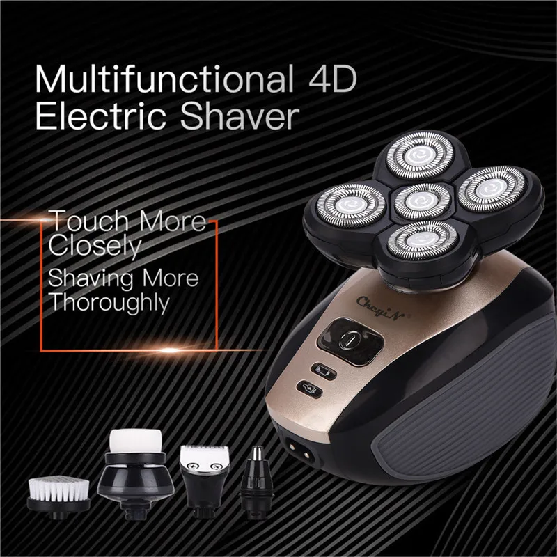 5 in 1 5D Floating Blades Electric Shaver For Men Bald Head Polish Hair Clipper Trimmer Facial Cleaning Brush Man's Grooming Set
5 in 1 5D Floating Blades Electric Shaver For Men Bald Head Polish Hair Clipper Trimmer Facial Cleaning Brush Man's Grooming Set