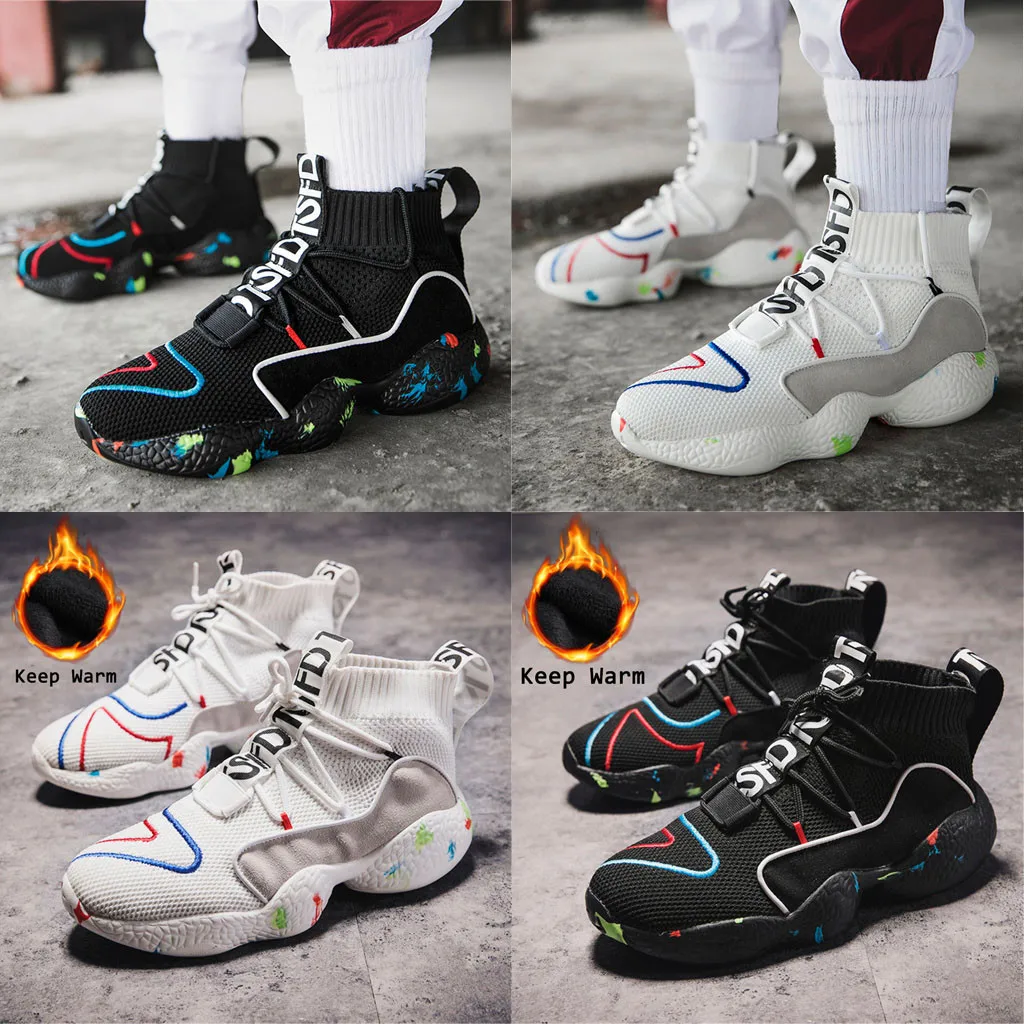 SAGACE Couple large size high-top sneakers graffiti flying looms plus velvet soft bottom comfortable sports shoes new listing
SAGACE Couple large size high-top sneakers graffiti flying looms plus velvet soft bottom comfortable sports shoes new listing