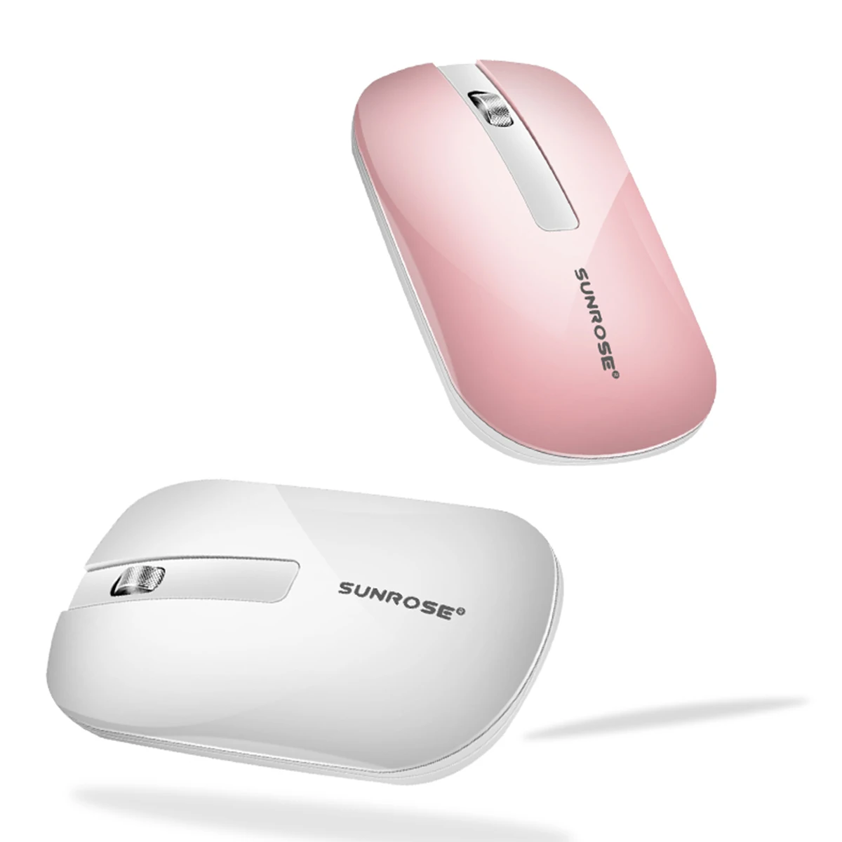 Ультра-тонкая беспроводная клавиатура 2 4G и мышь Combo USB Милая круглая Ретро