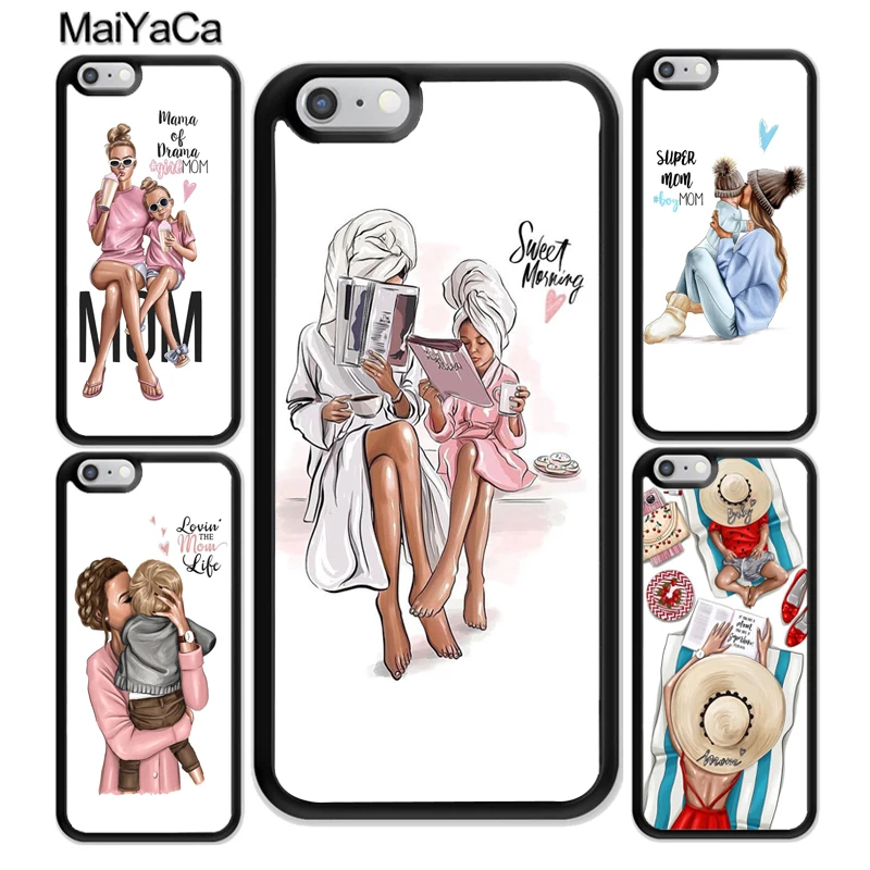Чехол MaiYaCa Baby Super Mom Girl Queen для iphone 12 mini 11 Pro Max X XR XS MAX SE 2020 6S 7 8 Plus 5S|Бамперы| |