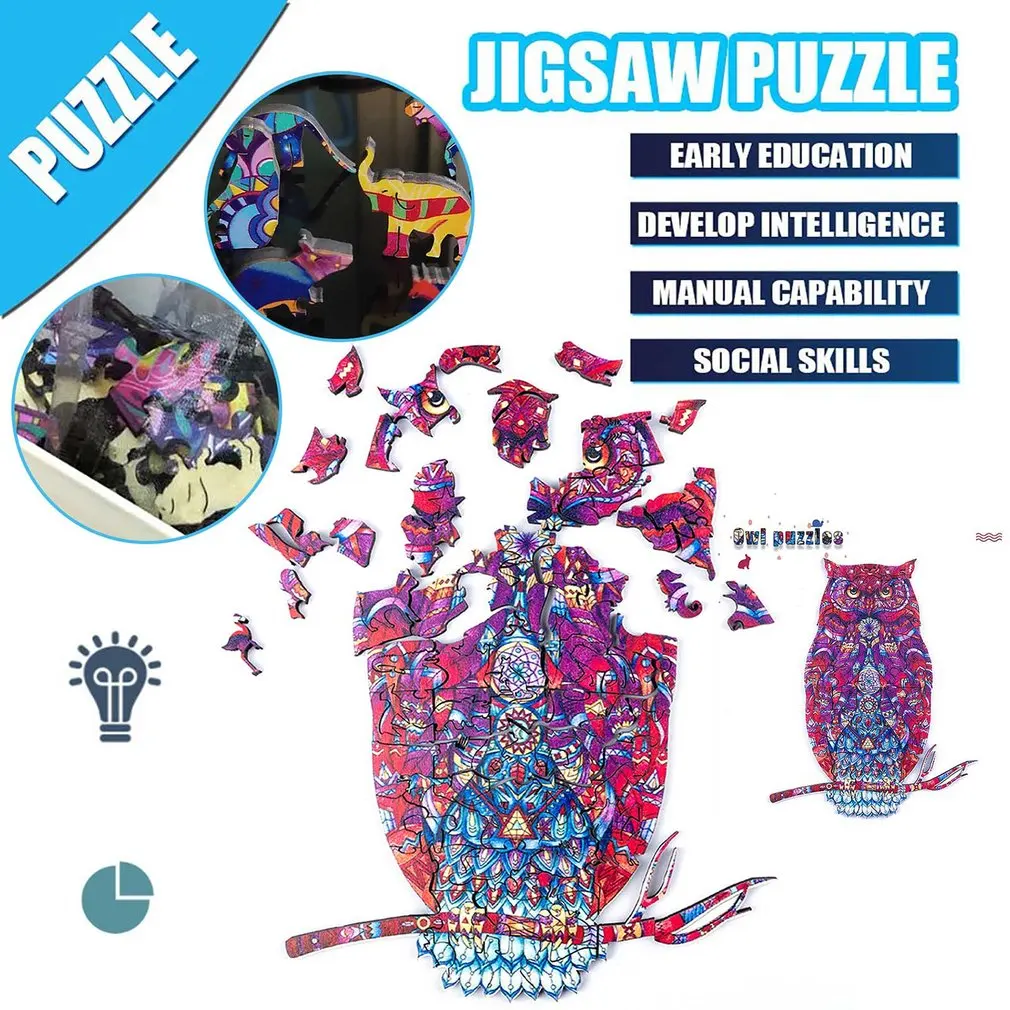 2021 New Wooden Puzzle for Adults Children Wood DIY Crafts Animal Shaped Christmas Gift wooden jigsaw puzzle Hell Difficulty
2021 New Wooden Puzzle for Adults Children Wood DIY Crafts Animal Shaped Christmas Gift wooden jigsaw puzzle Hell Difficulty