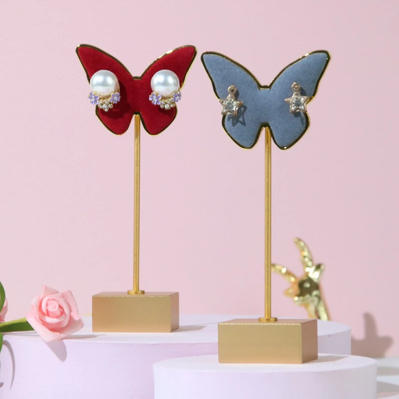 Fashion Earring Display Stand Metal Butterfly Earrings Stand Holder Shelf Jewelry Display Rack Earring Bracket
Fashion Earring Display Stand Metal Butterfly Earrings Stand Holder Shelf Jewelry Display Rack Earring Bracket