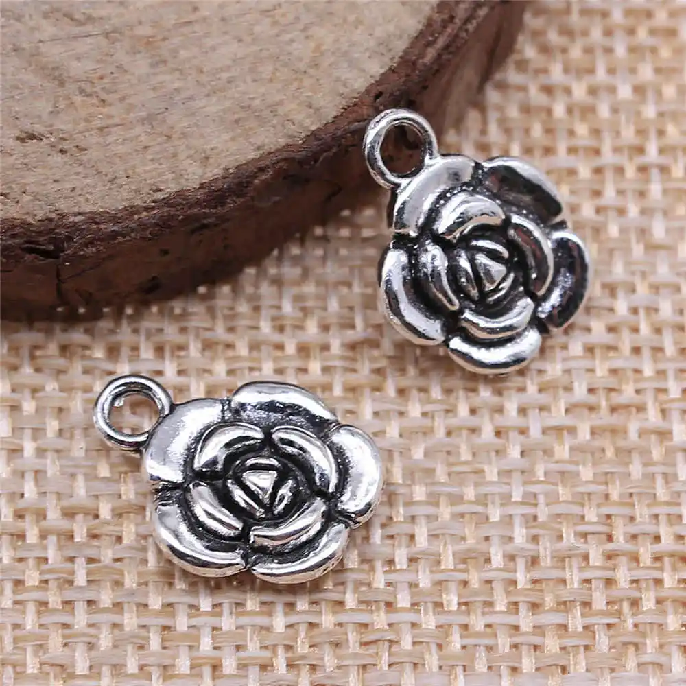 Jewelery Pendants Making Charms For Jewelry 20pcs Rose Flower Charms 16x12mm Antique Silver Plated
Jewelery Pendants Making Charms For Jewelry 20pcs Rose Flower Charms 16x12mm Antique Silver Plated