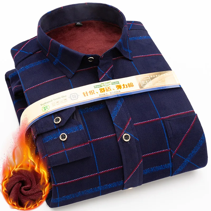 Oversize 6XL 7XL 8XL 2020 winter warm plaid shirt Men's comfortable thick casual long sleeve shirt Brand clothing
Oversize 6XL 7XL 8XL 2020 winter warm plaid shirt Men's comfortable thick casual long sleeve shirt Brand clothing