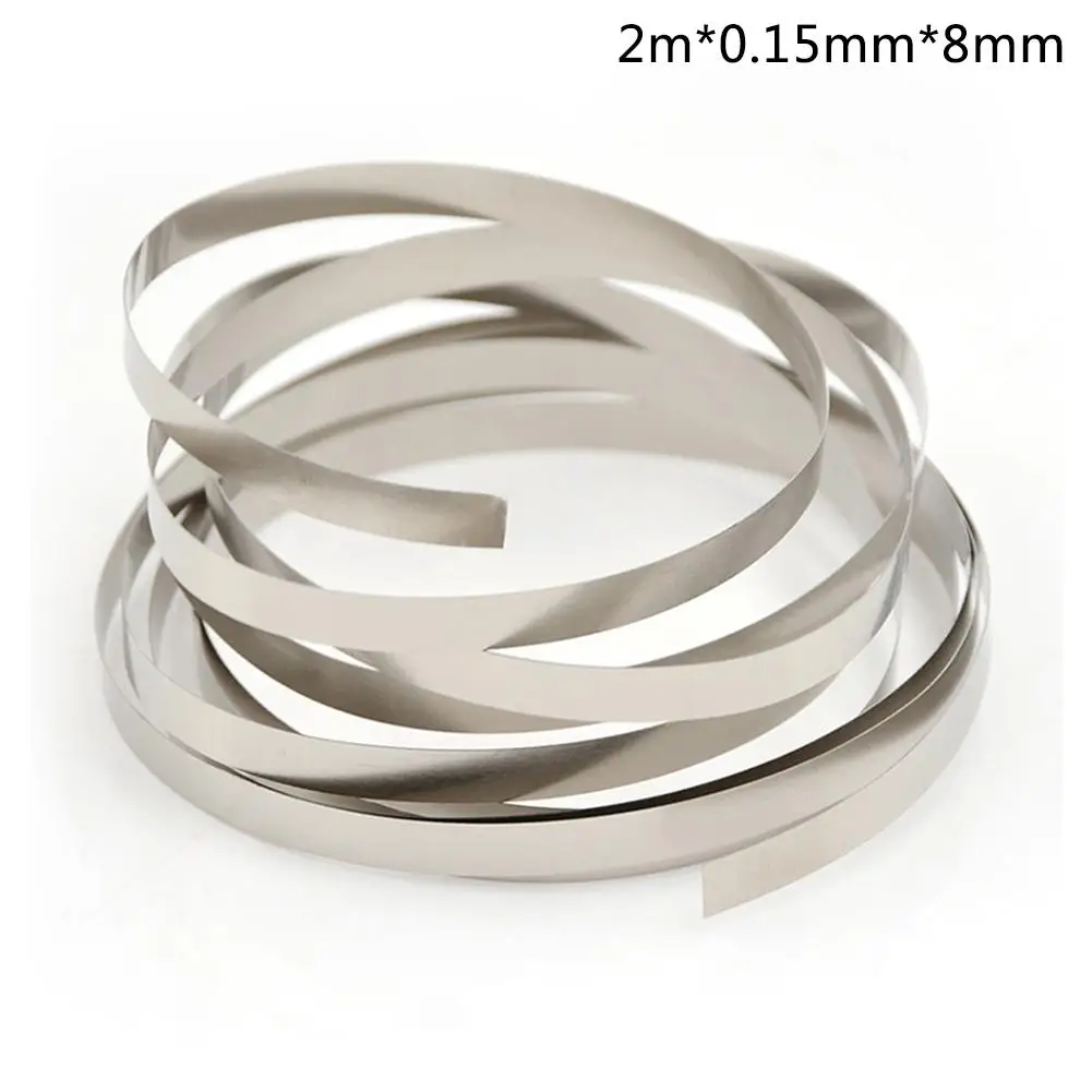 Great 2M 8mm X 0.1/0.12/0.15 Pure Nickel Strip Tape For Li 18650 Battery Spot Welding Compatible For Spot Welder Machine
Great 2M 8mm X 0.1/0.12/0.15 Pure Nickel Strip Tape For Li 18650 Battery Spot Welding Compatible For Spot Welder Machine