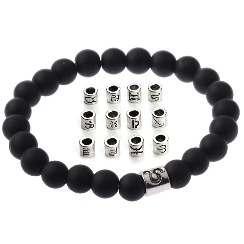 Unisex Bracelet 8mm Frosted Agate Constellation Beaded Charm Bangle Exquisite Jewelry
Unisex Bracelet 8mm Frosted Agate Constellation Beaded Charm Bangle Exquisite Jewelry