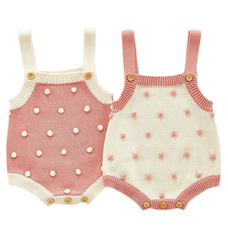 Newborn Girls Bodysuit 0-24M Baby Knitted Bodysuit Little Balls Sleeveless Jumpsuit One-piece Outfits Clothes Autumn Playsuit
Newborn Girls Bodysuit 0-24M Baby Knitted Bodysuit Little Balls Sleeveless Jumpsuit One-piece Outfits Clothes Autumn Playsuit