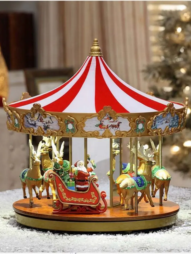 

Mr. Рождественская карусель на детской площадке музыкальная шкатулка Лось Six One/Детские подарки на день рождения