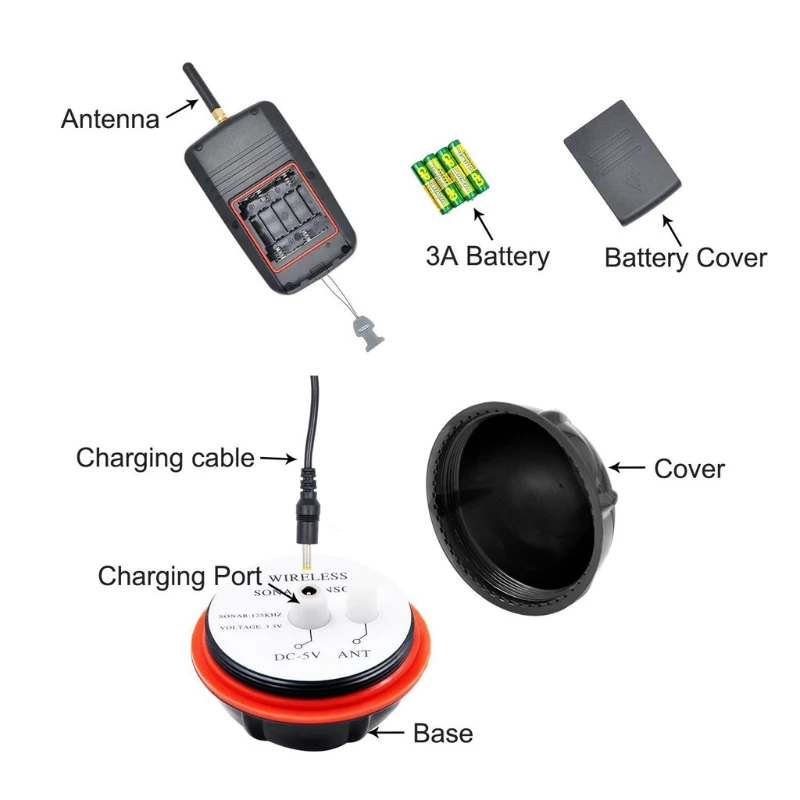 Smart Portable Depth Fish Finder with 100M Wireless Sonar Sensor Echo Sounder LCD Fishfinder Lake Sea Fishing Saltwater
Smart Portable Depth Fish Finder with 100M Wireless Sonar Sensor Echo Sounder LCD Fishfinder Lake Sea Fishing Saltwater