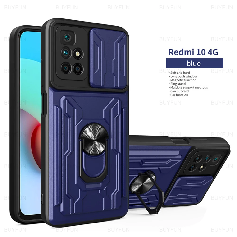 Противоударный чехол для телефона Xiaomi Redmi 10, 6,5 дюйма, с магнитным кольцом и слотом для карт
Противоударный чехол для телефона Xiaomi Redmi 10, 6,5 дюйма, с магнитным кольцом и слотом для карт