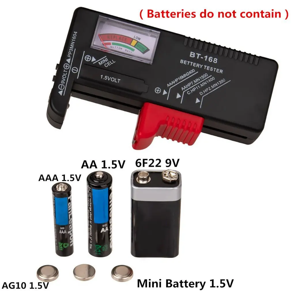 ABS Bt-168D Digital Battery Capacity Diagnostic Tool Battery Tester Lcd Display Checking Aaa Aa Button Cell Universal Tester
ABS Bt-168D Digital Battery Capacity Diagnostic Tool Battery Tester Lcd Display Checking Aaa Aa Button Cell Universal Tester