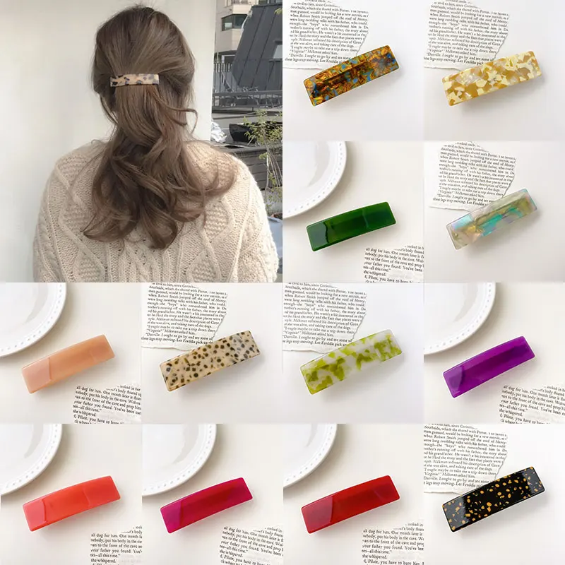 Fashion Marbling Side Clip Tortoise Shell Barrettes Women Hairpins Bangs Clips Ponytail Securing Hair Clip Hair Accessories
Fashion Marbling Side Clip Tortoise Shell Barrettes Women Hairpins Bangs Clips Ponytail Securing Hair Clip Hair Accessories