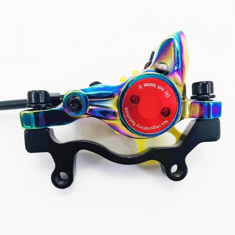 Rainbow Bicycle Hydraulic Disc Brake MTB Bicycle Oil Pressure Disc Brake Colorful Kits 800/1400mm Mountain Bike Caliper Clamp 
Rainbow Bicycle Hydraulic Disc Brake MTB Bicycle Oil Pressure Disc Brake Colorful Kits 800/1400mm Mountain Bike Caliper Clamp