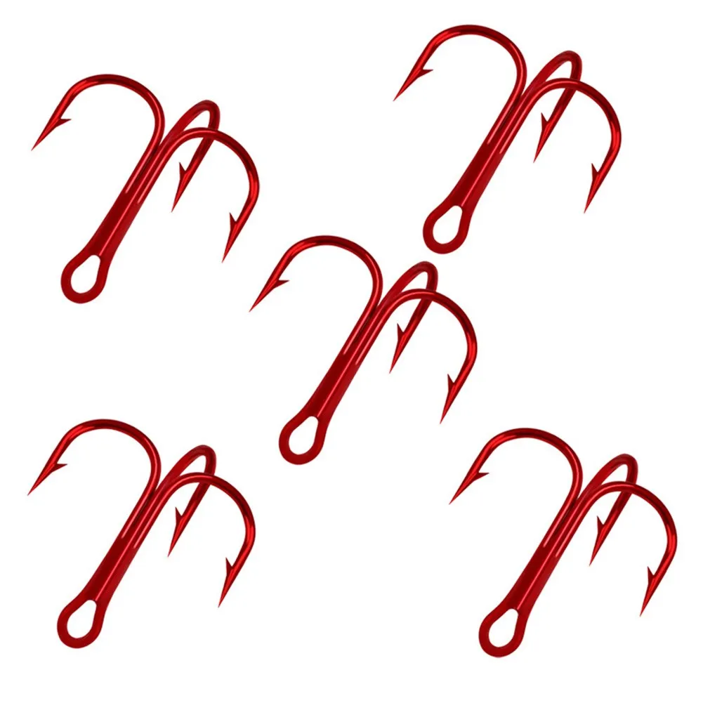 50pcs Red Fishing Treble Hooks High Carbon Steel Treble FishHook Round Bent Treble For Saltwater Bass Fishing Tackle Pesca Iscas
50pcs Red Fishing Treble Hooks High Carbon Steel Treble FishHook Round Bent Treble For Saltwater Bass Fishing Tackle Pesca Iscas