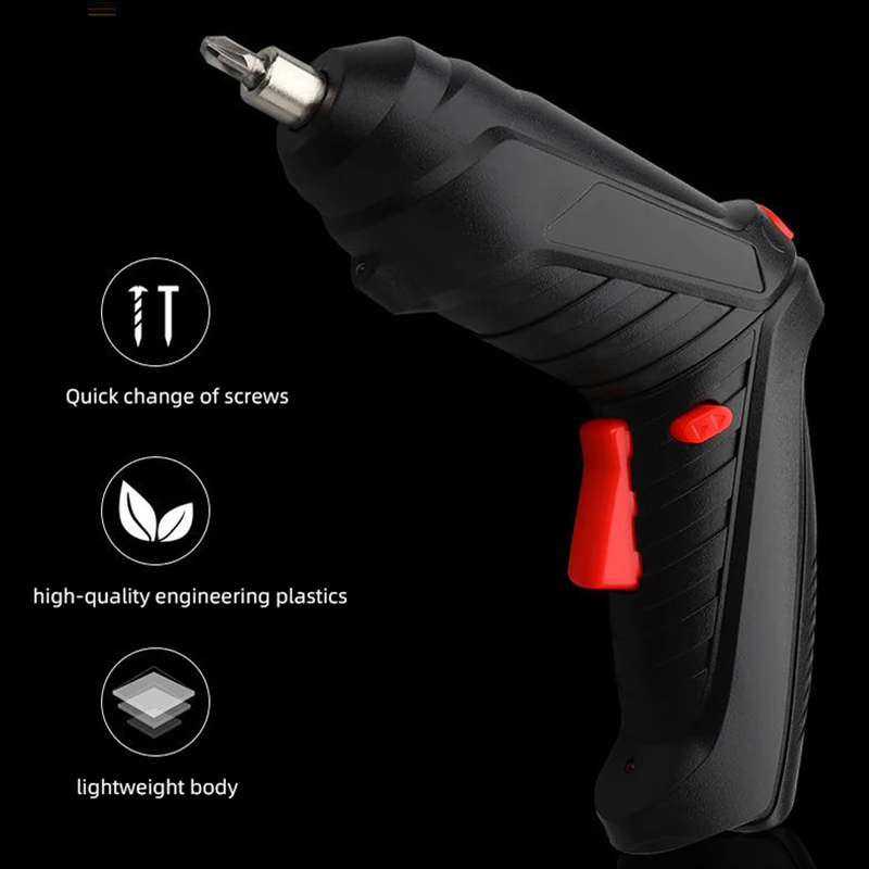 3.6V Electric Screwdriver Mini Drill Set Multifunctional Rechargeable Lithium Battery Power Tools for Home Machine Cordless Dril
3.6V Electric Screwdriver Mini Drill Set Multifunctional Rechargeable Lithium Battery Power Tools for Home Machine Cordless Dril