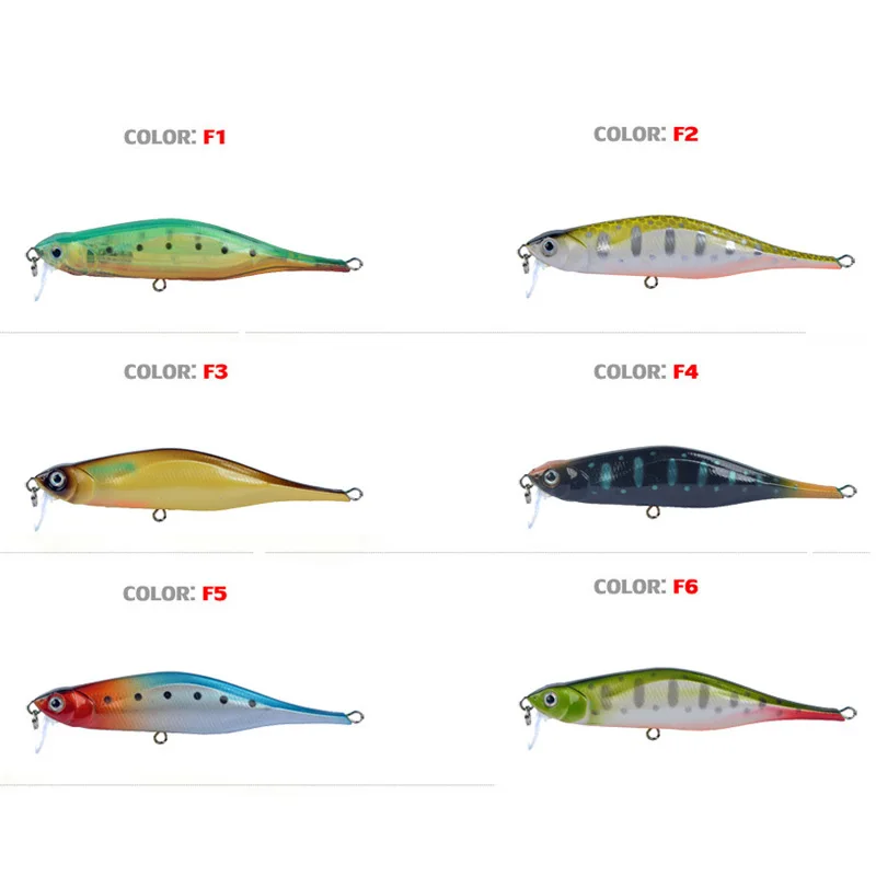 New Minnow Fishing Lure 100mm 12g Sinking Hard Bait Wobbler Jig Bait Crankbait Carp Striped bass Pesca Fishing tackle SwimBait
New Minnow Fishing Lure 100mm 12g Sinking Hard Bait Wobbler Jig Bait Crankbait Carp Striped bass Pesca Fishing tackle SwimBait